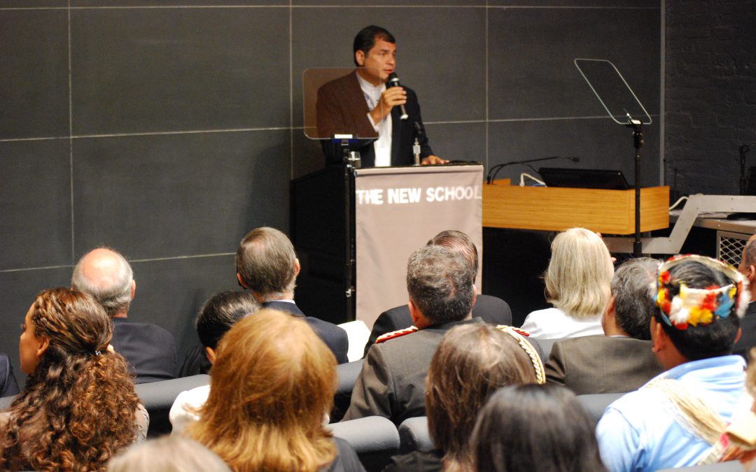 El Presidente de Ecuador Rafael Correa presentó su novedoso proyecto ecologista Yasuní-ITT