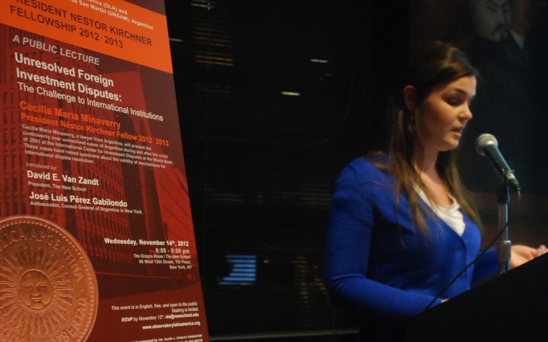 What is it like to be a Néstor Kirchner Fellow? by María Cecilia Minaverry