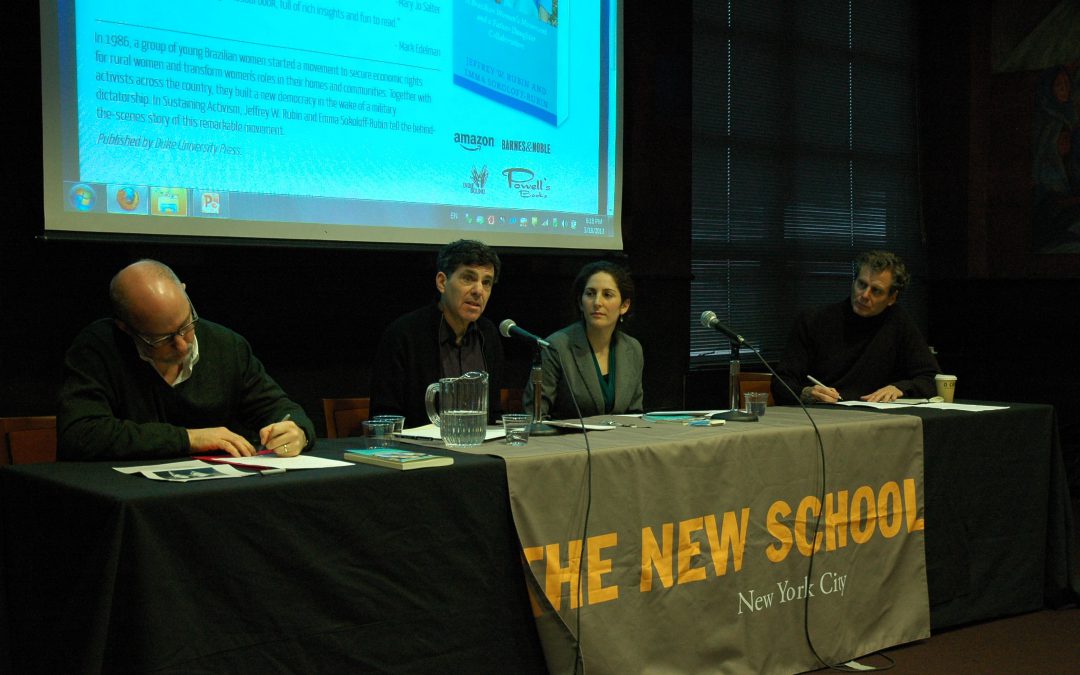 Sustain Activism: A Brazilian Women’s Movement. Public Lecture by authors
