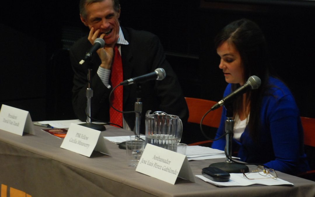 The three 2012-2013 President Néstor Kirchner Fellows completed an intensive agenda in New York