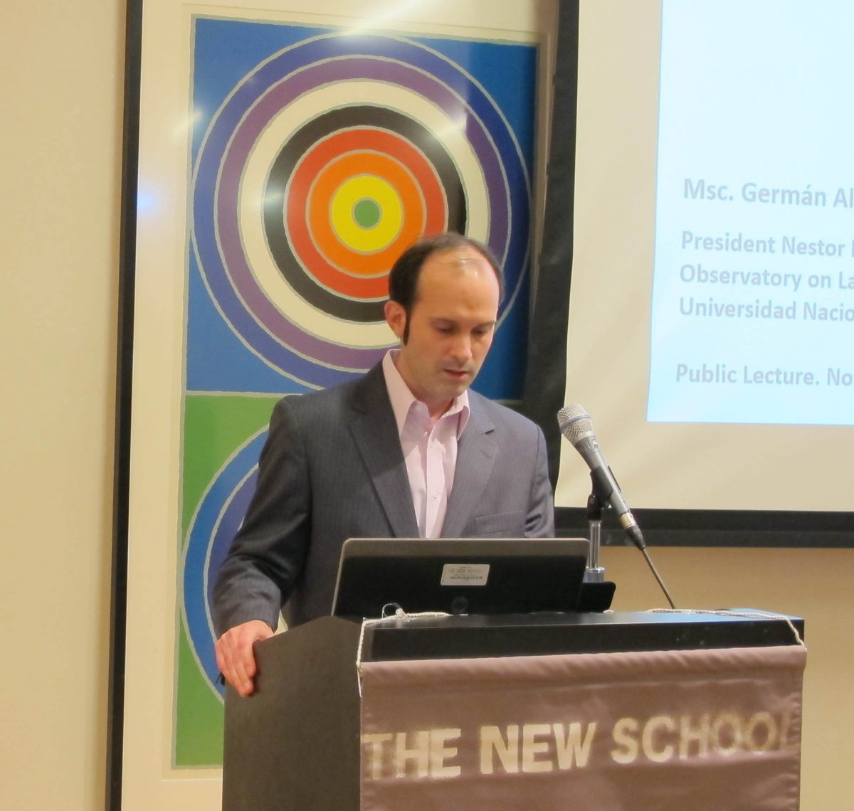 Public Lecture by Germán Linzer, PNK 2013-2014 Fellow, at The New School public lecture linzer