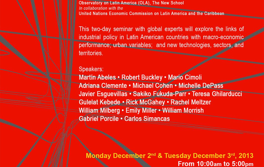 Seminar: Industrial policy, macro-economic performance and cities in Latin America