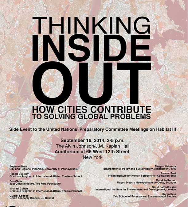 Thinking Inside Out: How Cities Contribute to Solving Global Problems