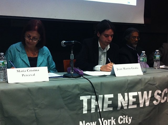 Juan Martín Graña, PNK Fellow 2014-2015, successfully completed an enriching academic exchange at The New School