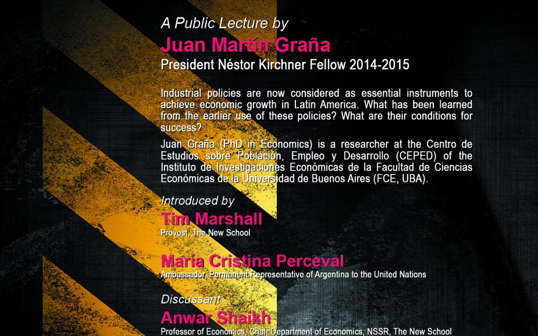 Public Lecture by Juan Martín Graña, PNK Fellow 2014-2015