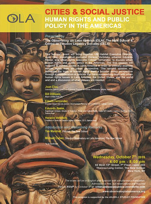 Ciudades y Justicia Social: Derechos Humanos y Políticas Públicas en las Americas