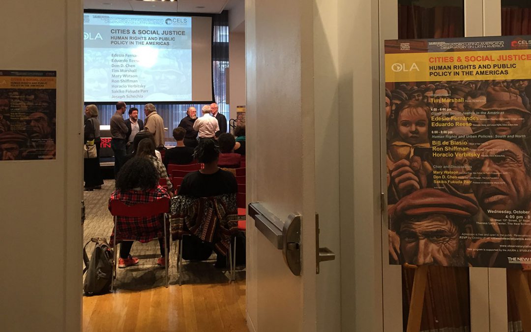 Cities & Social Justice: Human Rights & Public Policy in the Americas