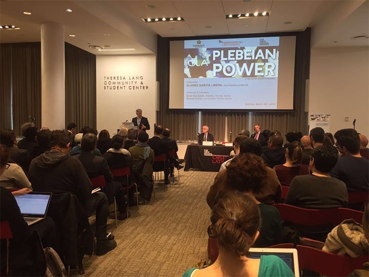 Plebeian Power: una presentación de libro del Vicepresidente de Bolivia Álvaro García Linera